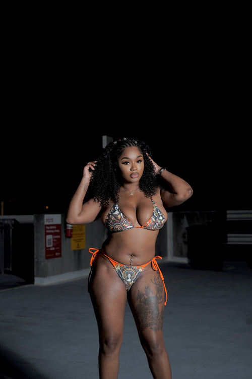 ORANGE TWO PIECE